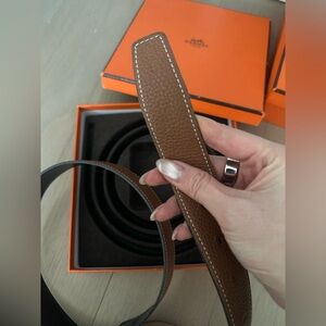Hermes Reversible leather strap 24 mm